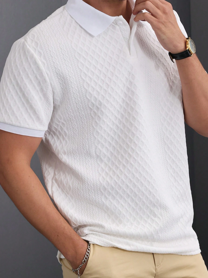 (Kit com 4) Camisas Polo Texturizadas