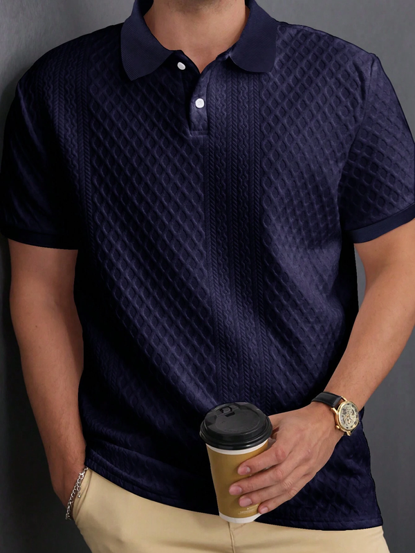 (Kit com 4) Camisas Polo Texturizadas!
