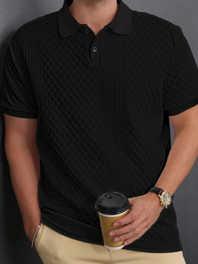 (Kit com 4) Camisas Polo Texturizadas!