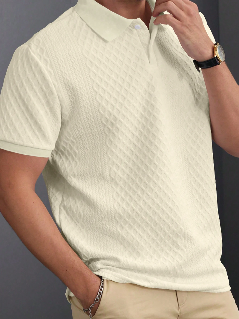 (Kit com 4) Camisas Polo Texturizadas