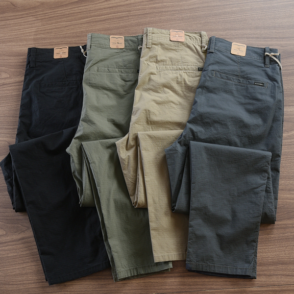 Calça Reta Masculina em Sarja |Kit 4 Unidades|!