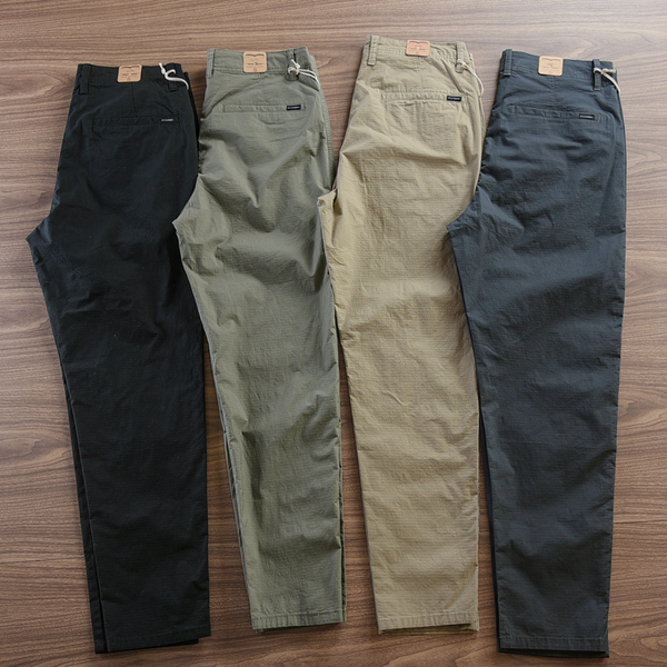Calça Reta Masculina em Sarja |Kit 4 Unidades|!