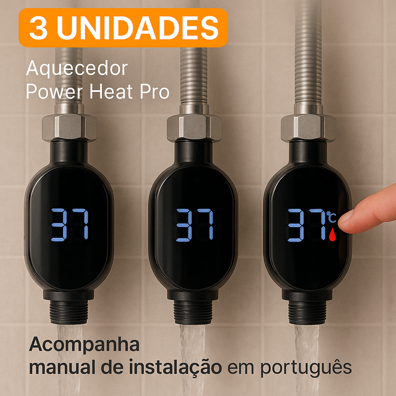 Aquecedor de Torneira Potente e Econômico – LANÇAMENTO 2025!