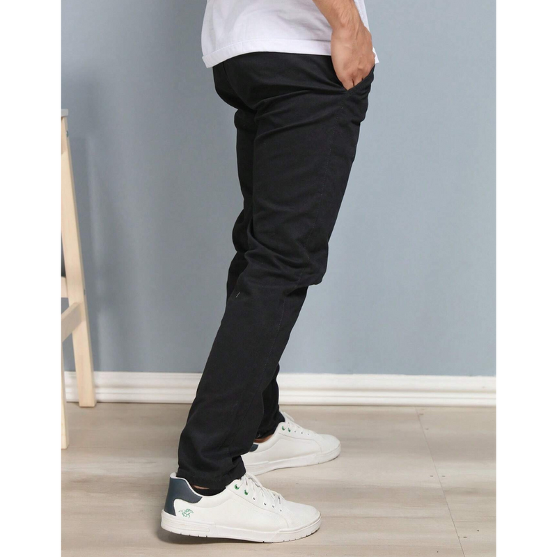 Calça Reta Masculina em Sarja [Kit 4 Unidades]