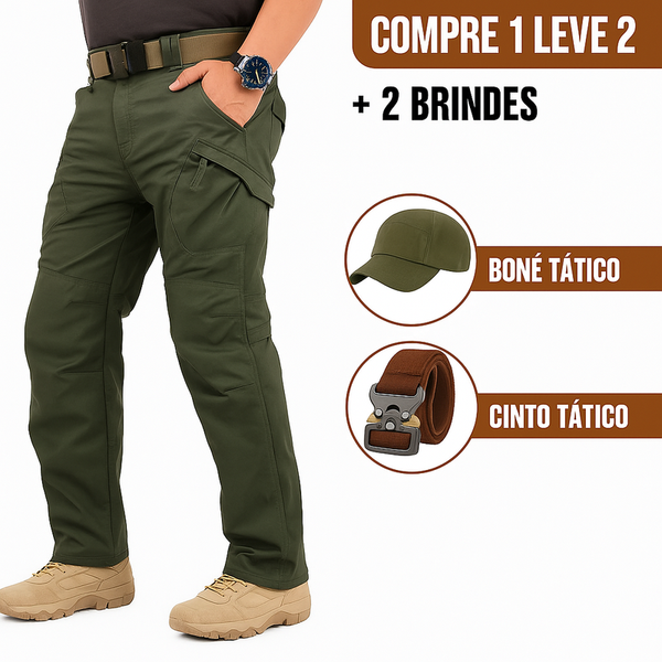 (COMPRE 1 LEVE 2) Calça Tática Steel + (Brindes Exclusivos)