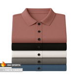 Camisas Polo em Tecido Premium Ice Silk! (COMPRE 3 & LEVE 5)!