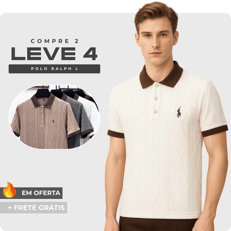 [Compre 2 Leve 4] - Camisa Polo RL em Alto Relevo!