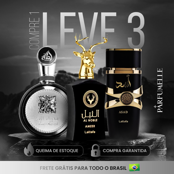 |COMPRE 1, LEVE 3| - Lattafa Fakhar, AL Noble Ameer e Assad Lattafa | 100ml Cada - 50% OFF!
