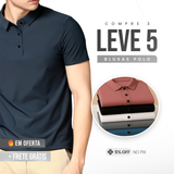 Camisas Polo em Tecido Premium Ice Silk! (COMPRE 3 & LEVE 5)