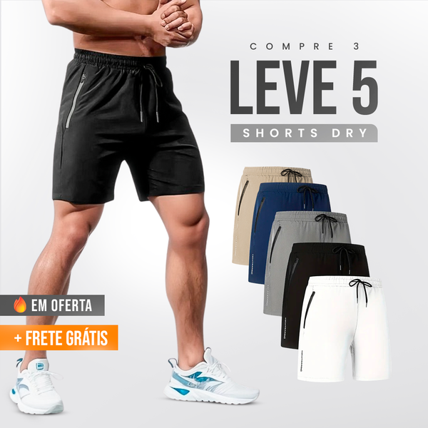 KIT 5 Shorts Esportivos HyperDry |QUEIMA DE ESTOQUE|