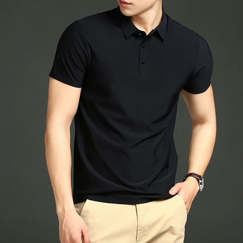 Camisas Polo em Tecido Premium Ice Silk! (COMPRE 3 & LEVE 5)!