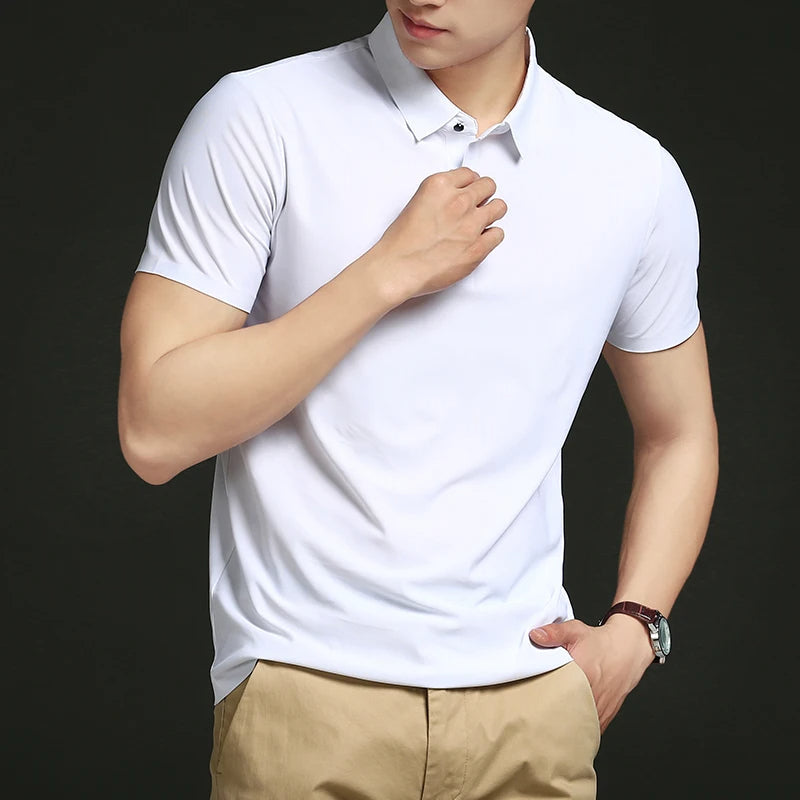 Camisas Polo em Tecido Premium Ice Silk! (COMPRE 3 & LEVE 5)!