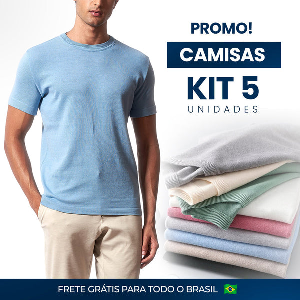 |COMPRE 3 LEVE 5| - Camisas Minimal em Algodão Egípcio.