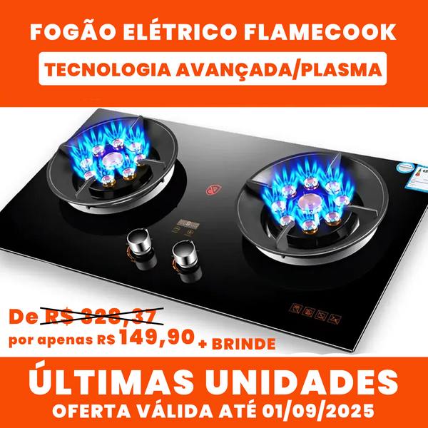 Fogão Elétrico FlameCook – Tecnologia Avançada/Plasma