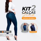 Kit 2 Calças Lipo Jeans Modeladoras - [DIRETO DA FÁBRICA]!